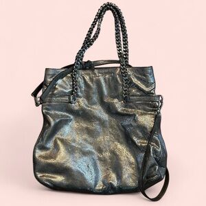 Michael Kors Metallic Silver Crossbody Bag